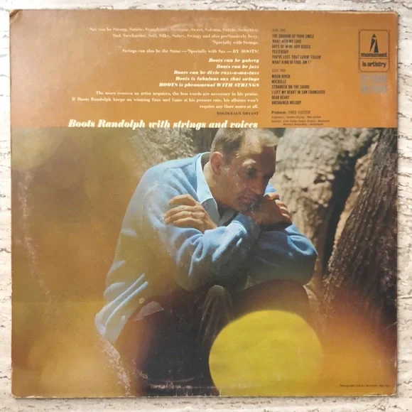 Boots Randolph Boots With Strings Vinyl Lp '66 - Picture 9 of 9